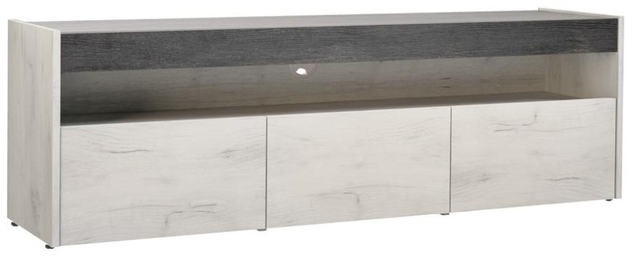 ТВ-тумба напольная МОБИ ТВ Тумба, 139.3x44.6x34.1 см, белый, серый купить,0
