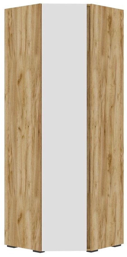 Шкаф угловой Стендмебель MagiyaMebeli_MGC11618, 78.8x210х74.8 см, белый, золотой