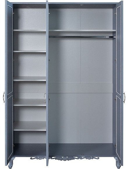 Шкаф распашной Пинскдрев БМ2.851.1.03 149x218х63см синий купить,NaN
