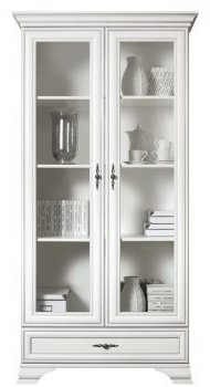 Шкаф BRW Кентаки REG2W1S 99.5x44x197.5см белый купить,NaN