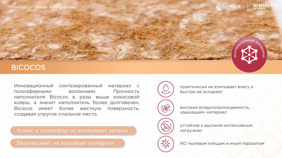 Матрас Askona Comfort Relax, 160x200x27 см купить,NaN