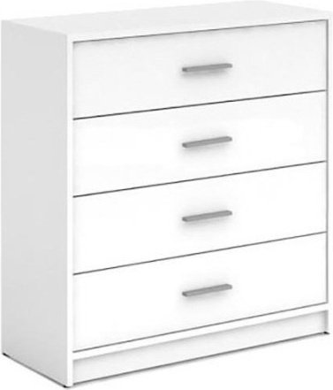 Комод Involux КОМ4S, 80x33.50x83.5 см, белый