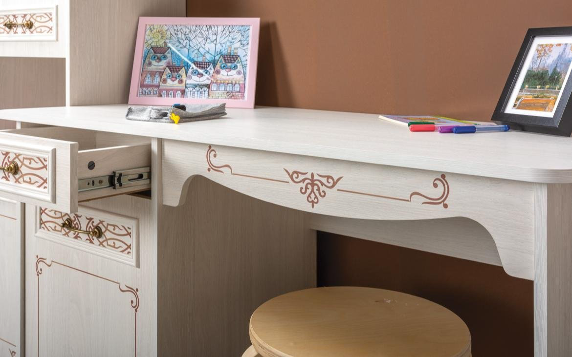 Стол письменный МОБИ Флоренция, 120х60x75.3 см, бежевый купить,NaN
