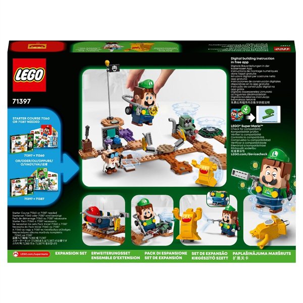 Конструктор Lego Super Mario Дополнительный набор Luigi’s Mansion лаборатория 71397 179 предметов купить,NaN