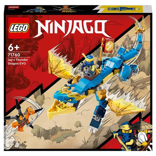 Конструктор Lego Ninjago Грозовой дракон ЭВО Джея 71760 140 предметов