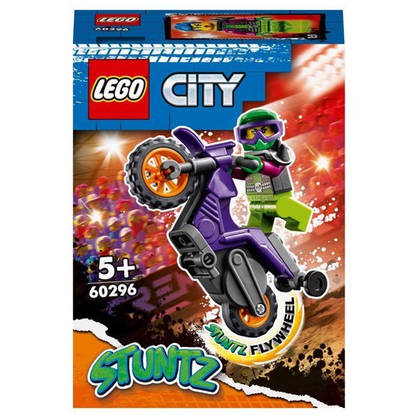 Конструктор Lego City Акробатический трюковый мотоцикл 60296 14 предметов купить,NaN