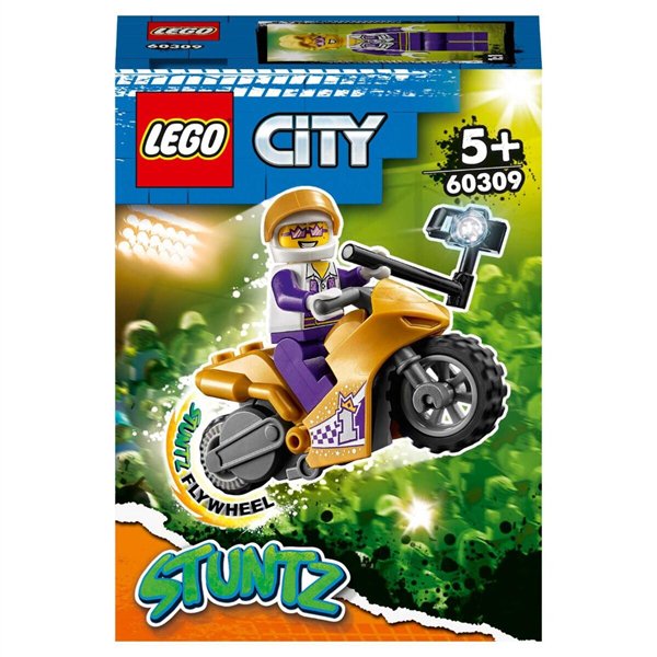 Конструктор Lego City Трюковый мотоцикл с экшн-камерой 60309 14 предметов купить,NaN