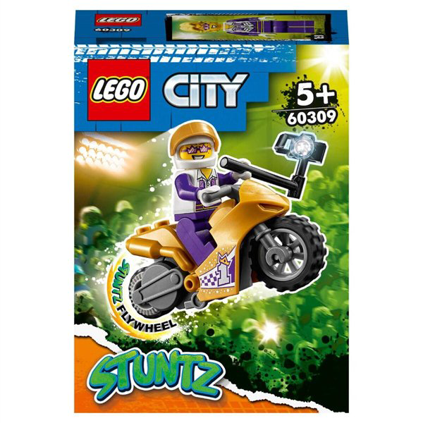 Конструктор Lego City Трюковый мотоцикл с экшн-камерой 60309 14 предметов купить,NaN