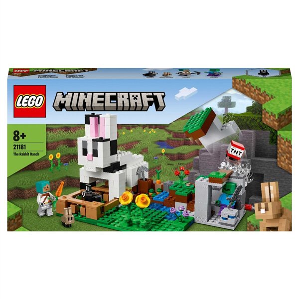 Конструктор Lego Minecraft Кроличье ранчо 21181 340 предметов  купить,NaN