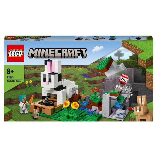 Конструктор Lego Minecraft Кроличье ранчо 21181 340 предметов  купить,NaN