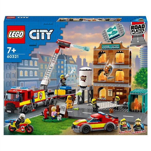 Конструктор Lego City Пожарная команда 60321 766 предметов