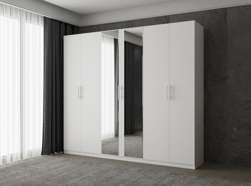 Распашной шкаф Grand Miks Турин, 250x220х50 см, белый