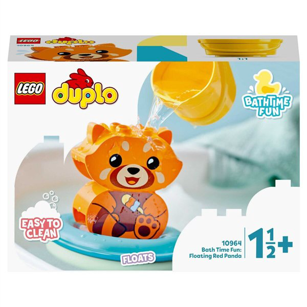 Конструктор Lego Duplo Приключения в ванной Красная панда на плоту  10964