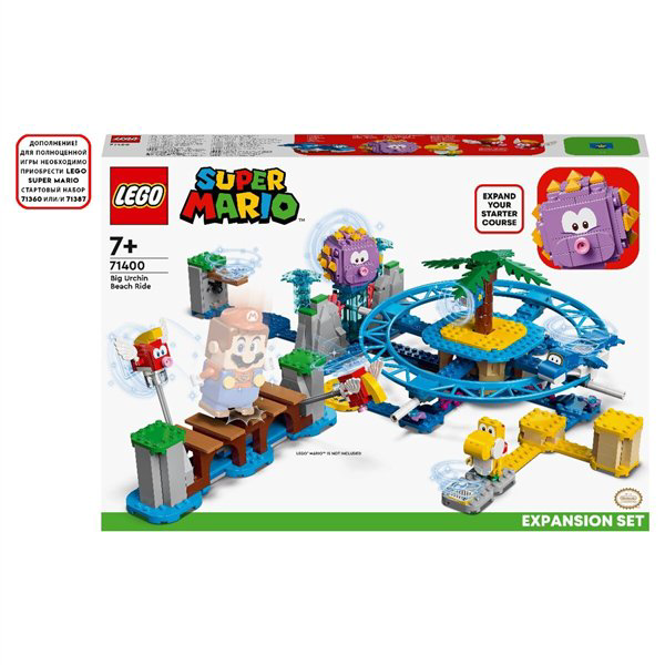 Конструктор Lego  Super Mario  Дополнительный набор Пляжное веселье огромного ежа 71400 купить,NaN