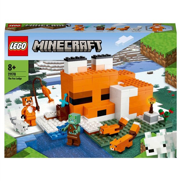 Конструктор Lego Minecraft Лисья хижина 21178 193 детали