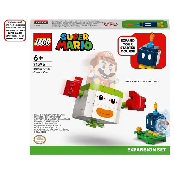 Конструктор Lego Super Mario  Дополнительный набор клоуномобиль Боузера-младшего 71396 84 предметов купить,NaN