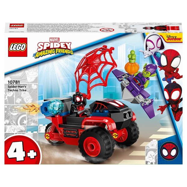 Конструктор Lego Spidey Майлз Моралес: техно-трайк Человека-Паука 10781  59 предметов  купить,NaN