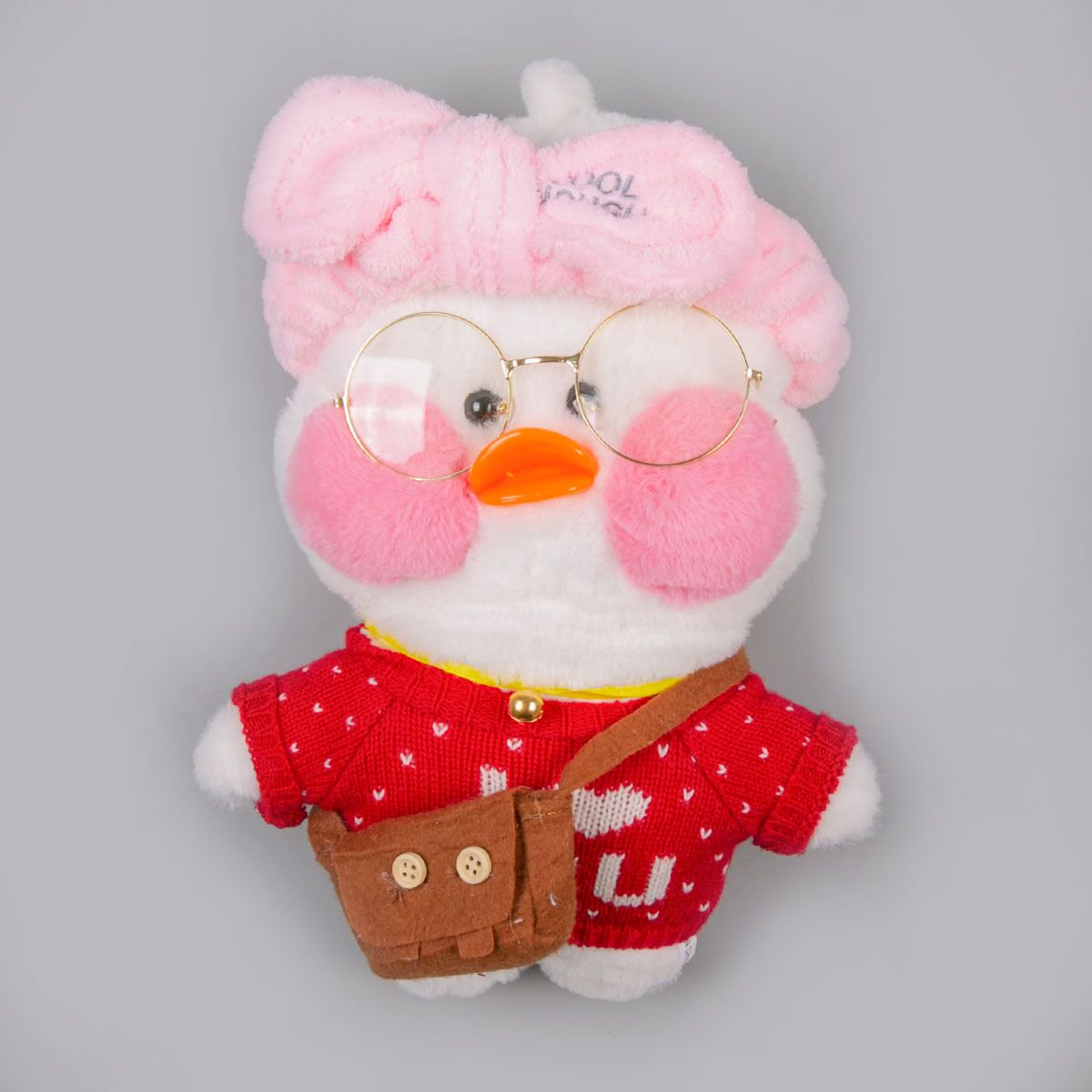 Мягкая игрушка Lalafan  Утка 30см купить,NaN