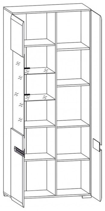 Распашной шкаф BRW Ацтека REG1W1D/21/9, 90x210х41 см, белый купить,NaN