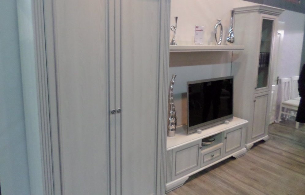 Шкаф-витрина Гербор Вайт 010 белый купить,NaN