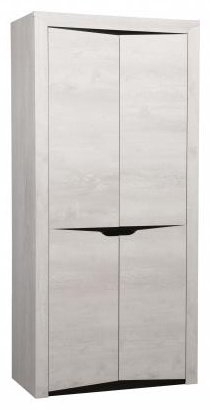Шкаф распашной Олмеко Лючия 107x210х58см серый купить,NaN