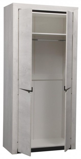 Распашной шкаф Олмеко Лючия, 107x210х58 см, серый - ForteMarket Распашной шкаф Олмеко Лючия, 107x210х58 см, серый купить,0