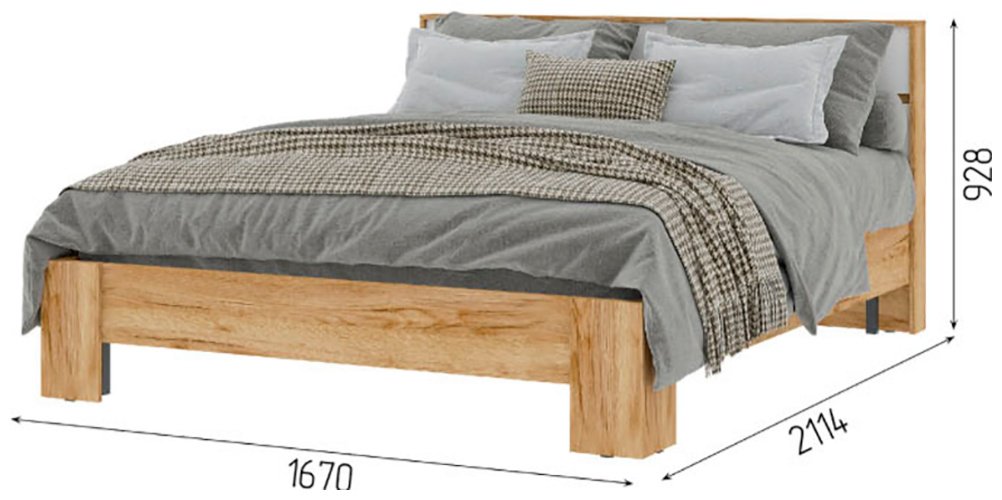 Кровать Стендмебель Хелен 160x200см коричневый купить,NaN
