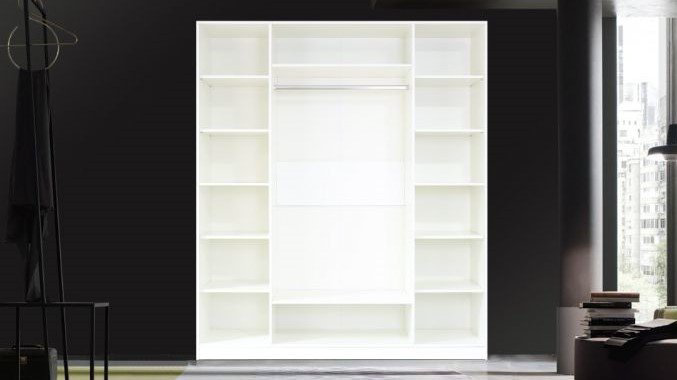 Распашной шкаф Lider Caspani 180.4x210х60.5см белый купить,NaN