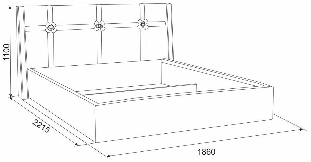 Кровать Mebelson Джулия 160х200см муссон купить,NaN