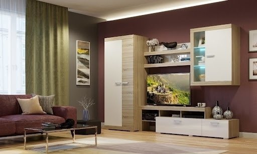 Стенка Памир Соната 280х196х54.4см белый купить,NaN
