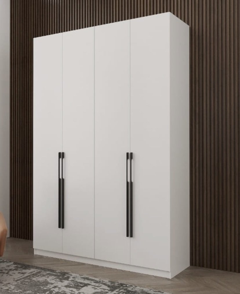 Шкаф распашной Люмино 160x236х50см белый купить,NaN