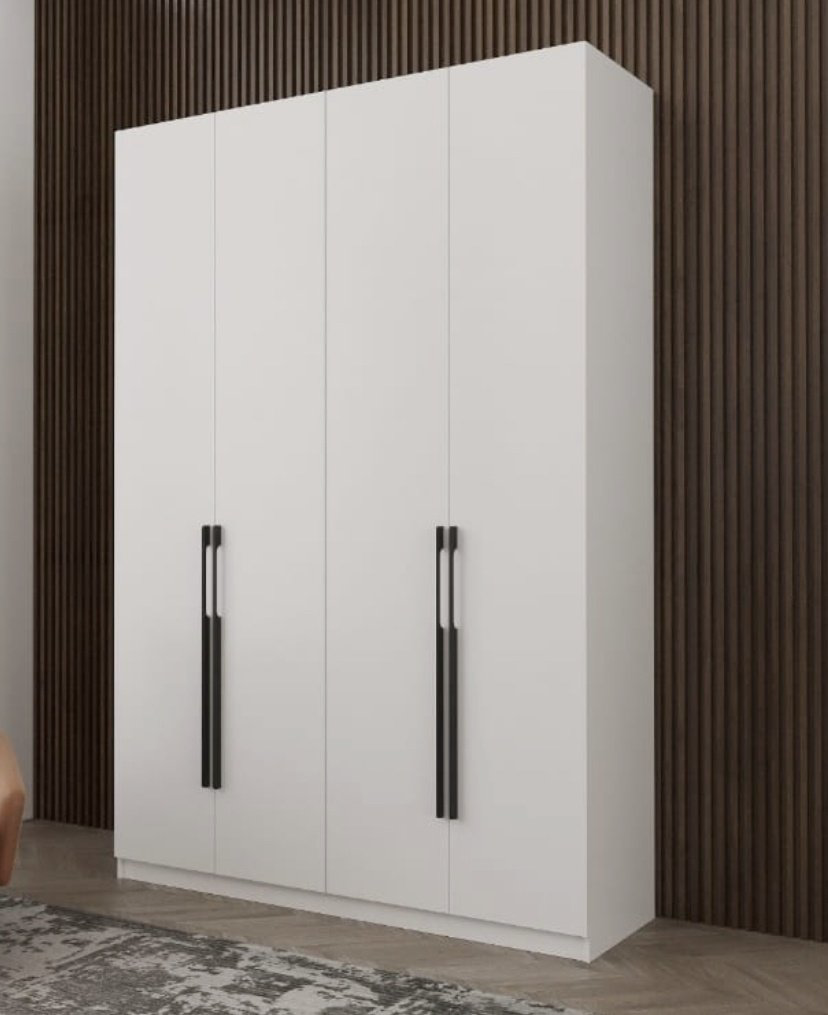 Шкаф распашной Люмино 160x236х50см белый купить,NaN