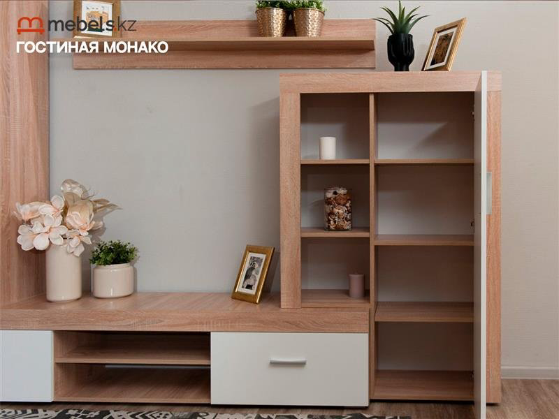 Стенка Mebels.kz Монако белый купить,NaN