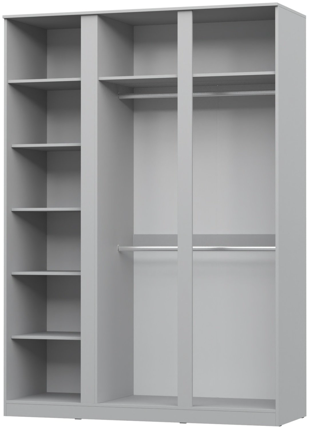 Шкаф распашной НК Мебель Stern Н00100025 156x220х58см белый купить,NaN