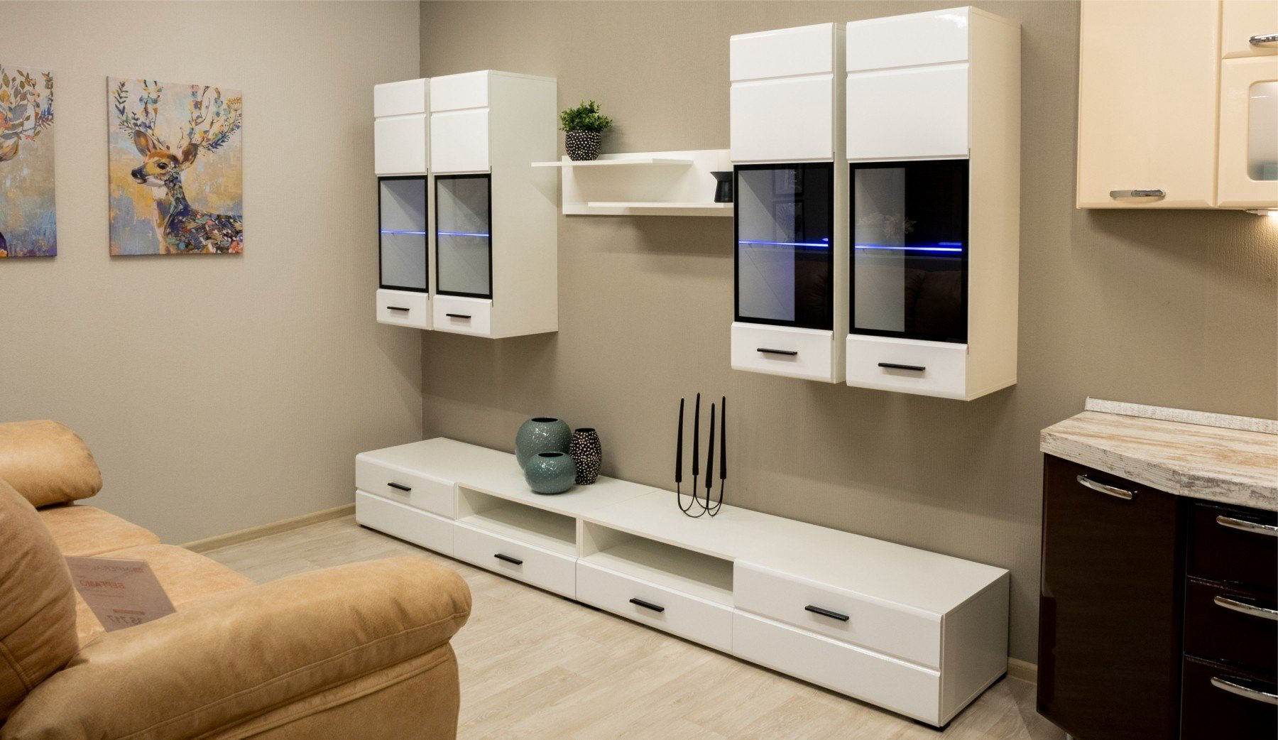 Стенка Imperial Йорк 280х193х45.6см белый купить,NaN