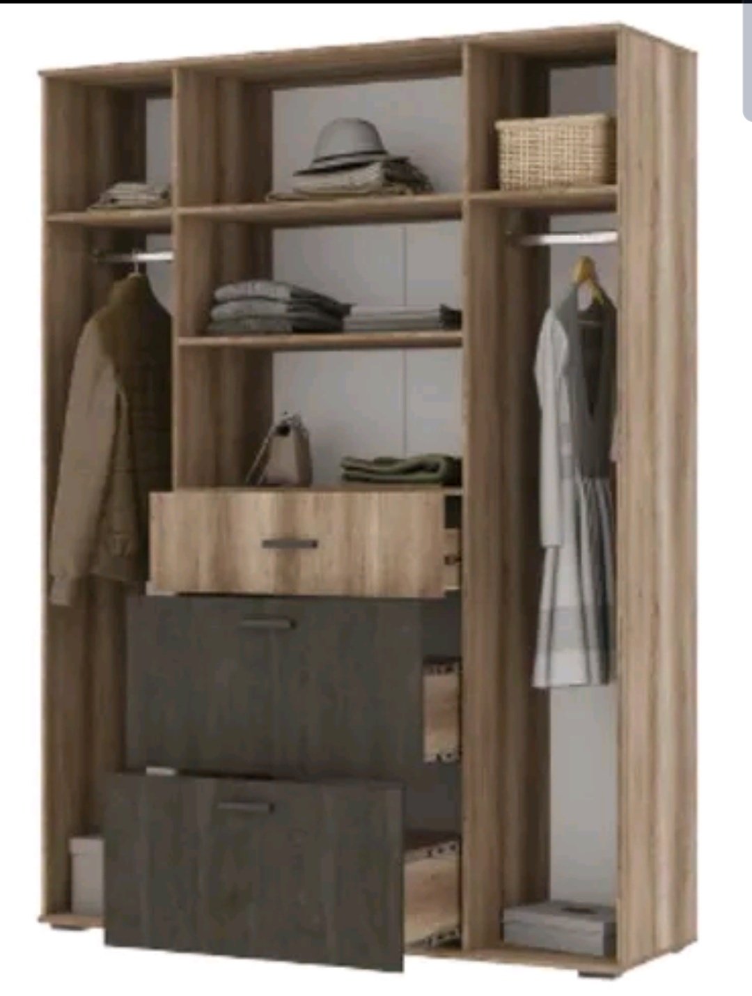 Шкаф Стендмебель Соло 160x50x220см коричневый купить,NaN