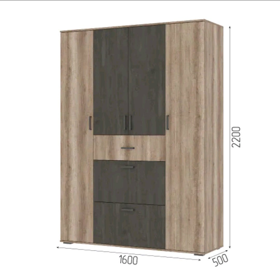 Шкаф Стендмебель Соло 160x50x220см коричневый купить,NaN