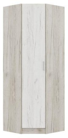 Шкаф угловой Стендмебель Гармония, 78x220х78 см, серый