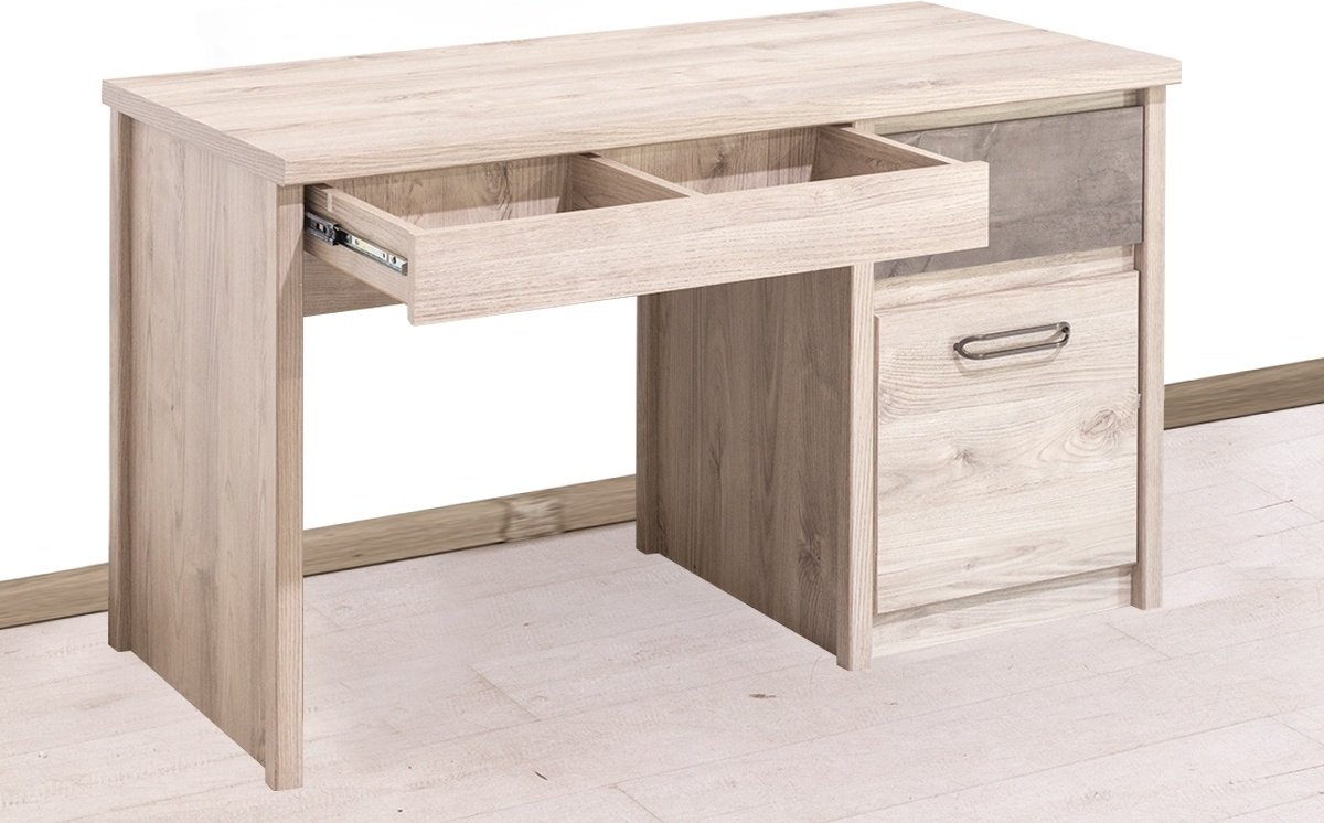 Стол письменный ANREX Джаз 1D2S, 120.2х60x75 см, бежевый купить,0
