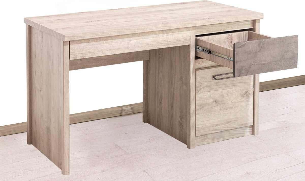 Стол письменный ANREX Джаз 1D2S, 120.2х60x75 см, бежевый купить,NaN