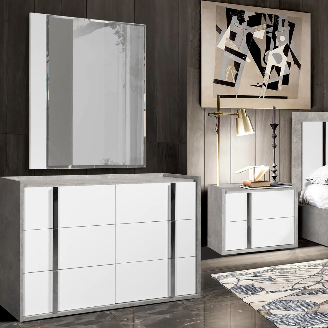 Спальный гарнитур СлонимМебель Оливия 6Д 180х200см белый купить,NaN