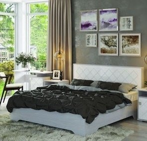 Кровать Стендмебель Сальма 160x200см белый купить,NaN