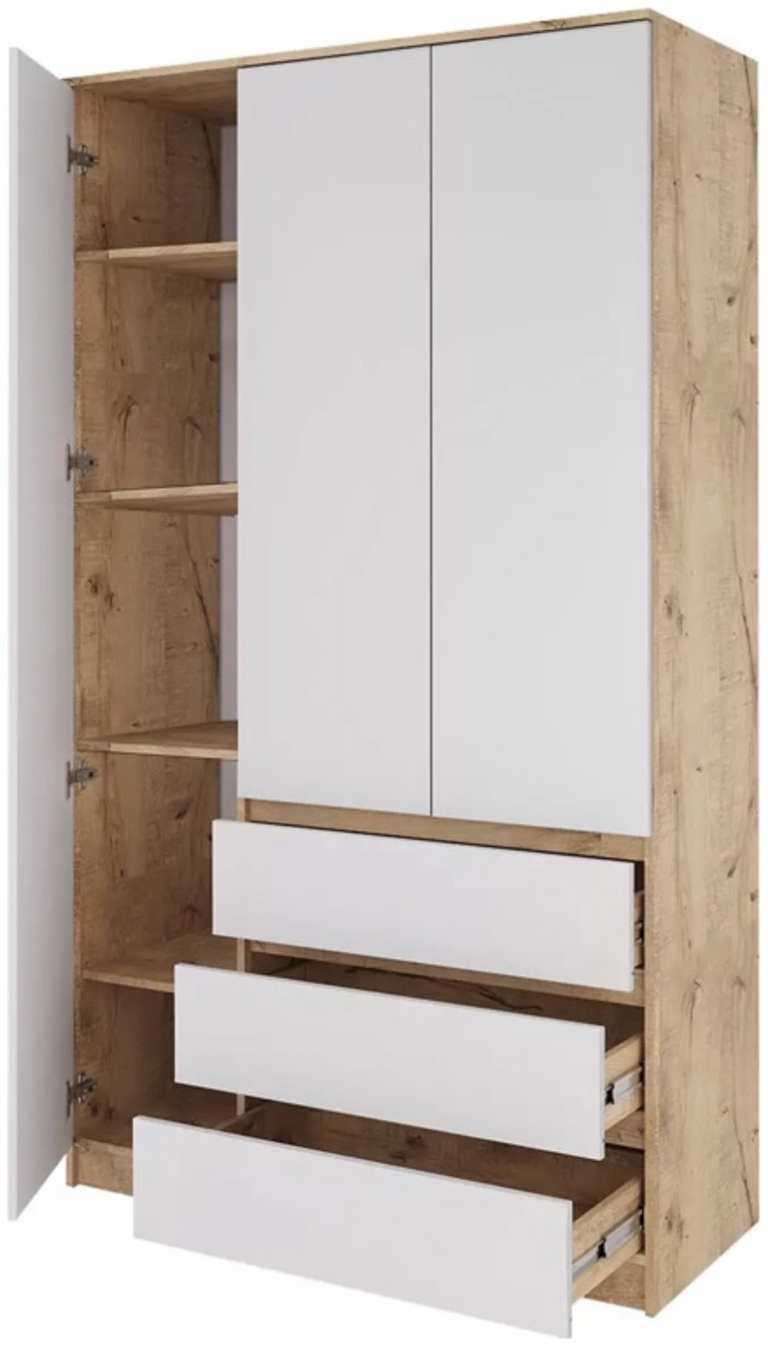 Распашной шкаф Ваша Мебель Хелен 120x210х46 см белый купить,NaN