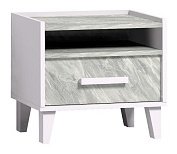 Тумба Глазов Тумба прикроватная Айрис 41 Белый/Статуарио, Глазов, 48x44x35 см, серый - ForteMarket Тумба Глазов Тумба прикроватная Айрис 41 Белый/Статуарио, Глазов, 48x44x35 см, серый купить,0