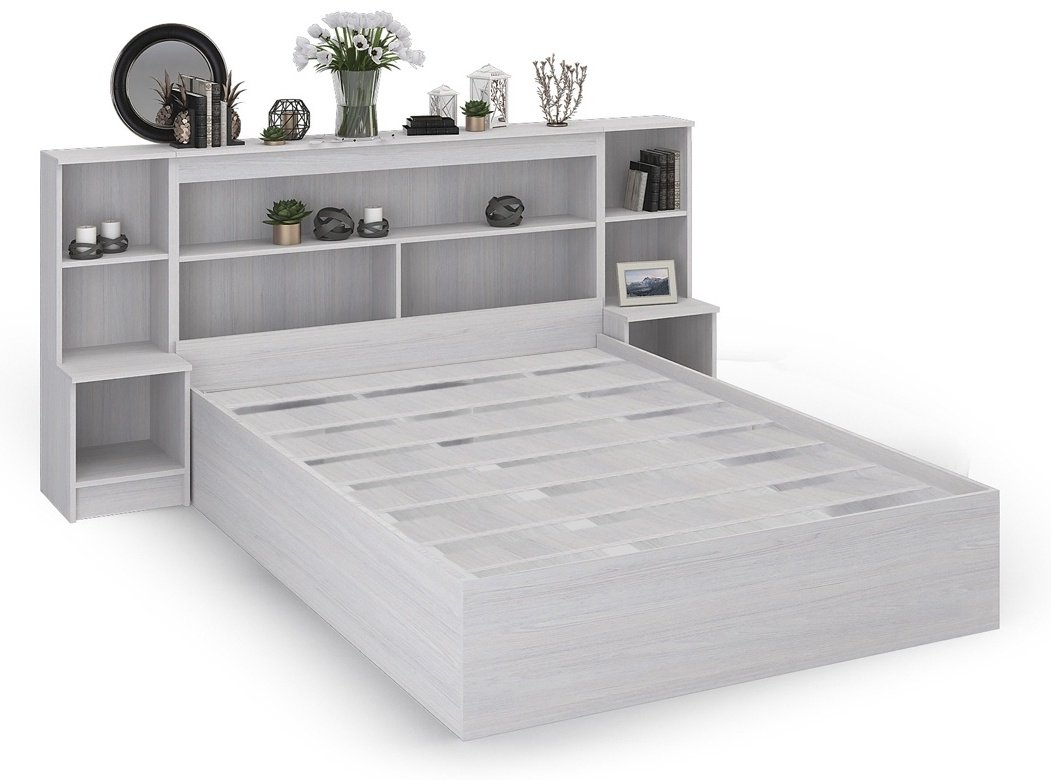 Кровать Стендмебель Бася 160x200см белая купить,NaN