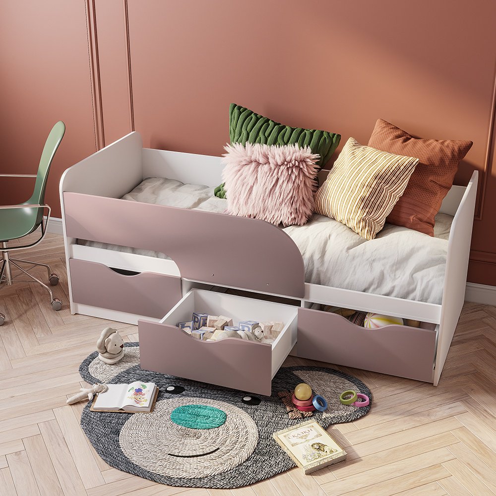 Детская кровать BTS Стандарт, 80x185 см, белый - ForteMarket Детская кровать BTS Стандарт, 80x185 см, белый купить,0