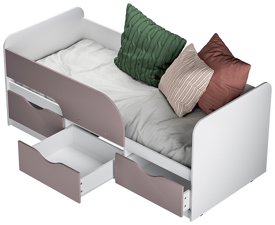 Детская кровать BTS Стандарт, 80x185 см, белый - ForteMarket Детская кровать BTS Стандарт, 80x185 см, белый купить,0