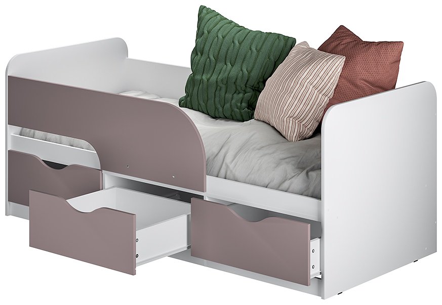 Детская кровать BTS Стандарт, 80x185 см, белый - ForteMarket Детская кровать BTS Стандарт, 80x185 см, белый купить,0