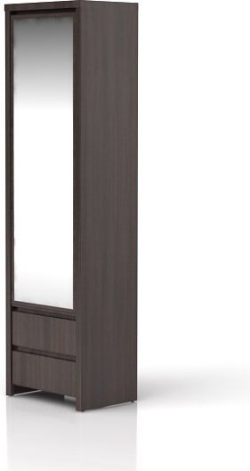 Шкаф-пенал Гербор Каспиан, 56x200.5х40.5 см, коричневый купить,NaN