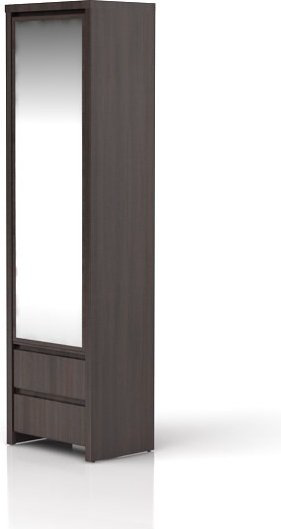 Шкаф-пенал Гербор Каспиан, 56x200.5х40.5 см, коричневый купить,NaN